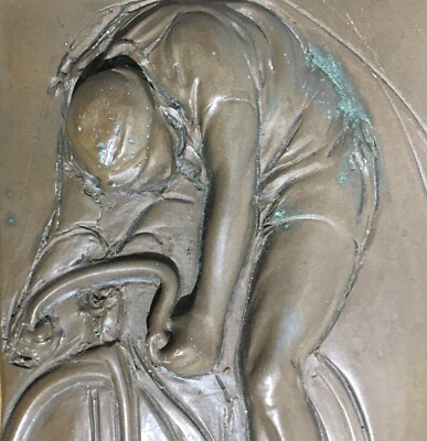 Sport, Ciclismo, Biciclette, Arte: Artista Scultore Morel, Placca Artistica d'Epoca
