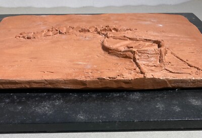 Scultura In Terracotta Di Tobia De Candia Marina Con Barca
