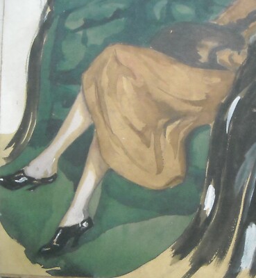 Arte   Artisti Del '900   Illustratori   Beltrame   Donnina Liberty   Decorativo d'Epoca