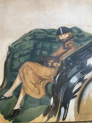 Arte   Artisti Del '900   Illustratori   Beltrame   Donnina Liberty   Decorativo d'Epoca