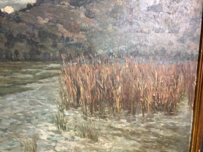 Arte Contemporanea: Carlo Fortunato Rosti, Paesaggio Lacustre ("Il Canneto")