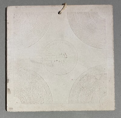Golfo Di Napoli, Folklore, Veduta Panoramica, Mattonella Dipinta, Ceramica d'Epoca