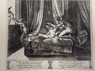 Arte Antica: Agostino Veneziano (De Musi), Incisore Salamanca. Favola Di Psiche, '500.