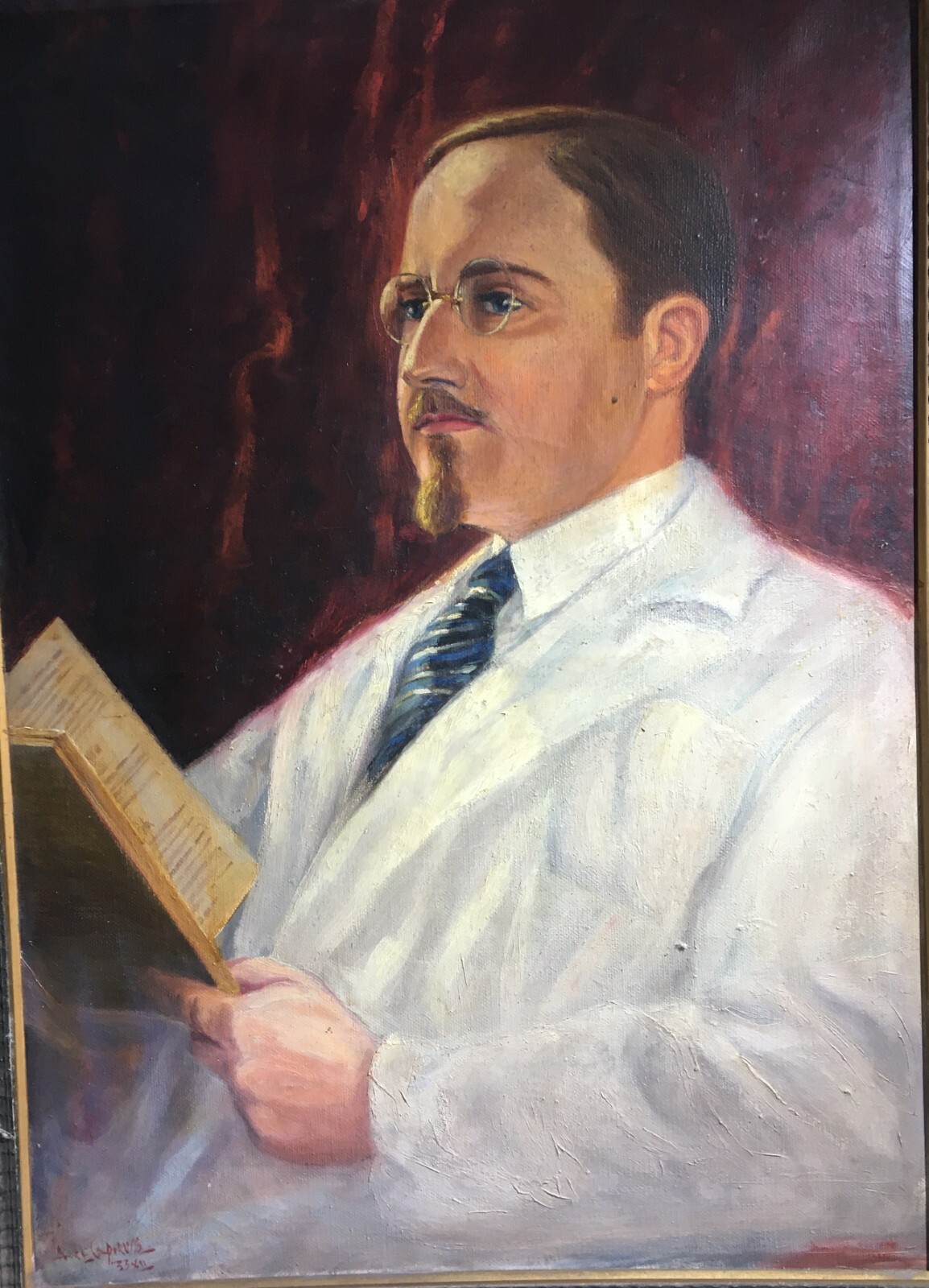 Arte Del '900   Ant. F. Caporusso   Ritratto Di Medico   1933