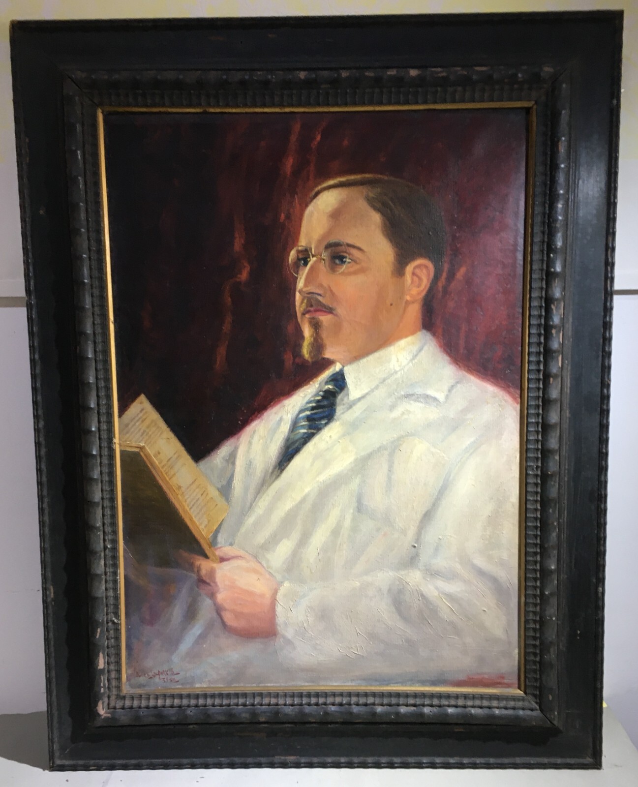 Arte Del '900   Ant. F. Caporusso   Ritratto Di Medico   1933
