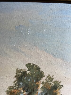 Veduta Di Roma Con Gasometro Luigi Ercolani Olio Su Tela, 1965