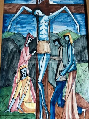Arte Devozionale: Crocifissione In Ceramica Di Urbino, Iodice Per Piergiovanni