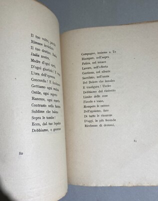 Militaria   Grande Guerra   Coselschi   Poema Del Soldato Ignoto   1925
