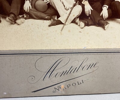Fotografie Storiche E Da Collezione: Napoli, Fotografo Montabone, Gruppo Di Baffuti