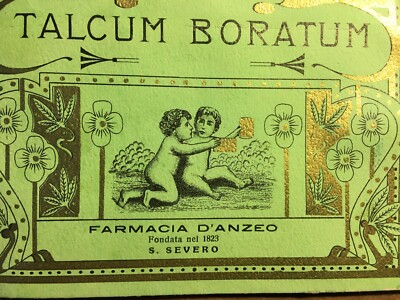 Farmacia, Cosmesi, Antica Pubblicità Farmaceutica: Busta Per Talco Borato