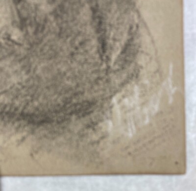 Rosita Tixi, "Testa Di Vecchio", Due Disegni Originali, Genova, Anni '30