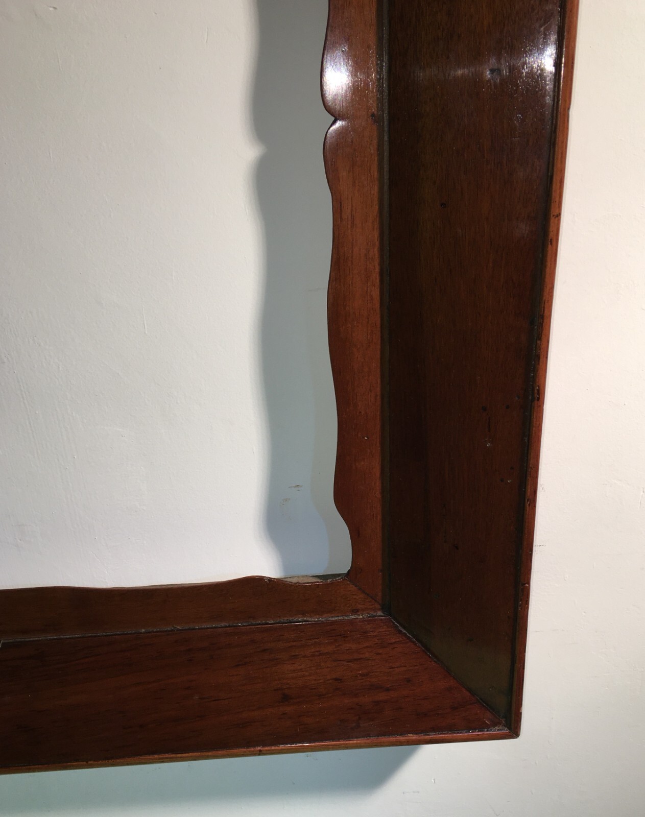 Grande Cornice Decorativa In Legno Della Metà Del XIX Secolo