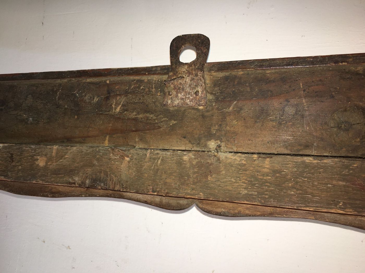 Grande Cornice Decorativa In Legno Della Metà Del XIX Secolo