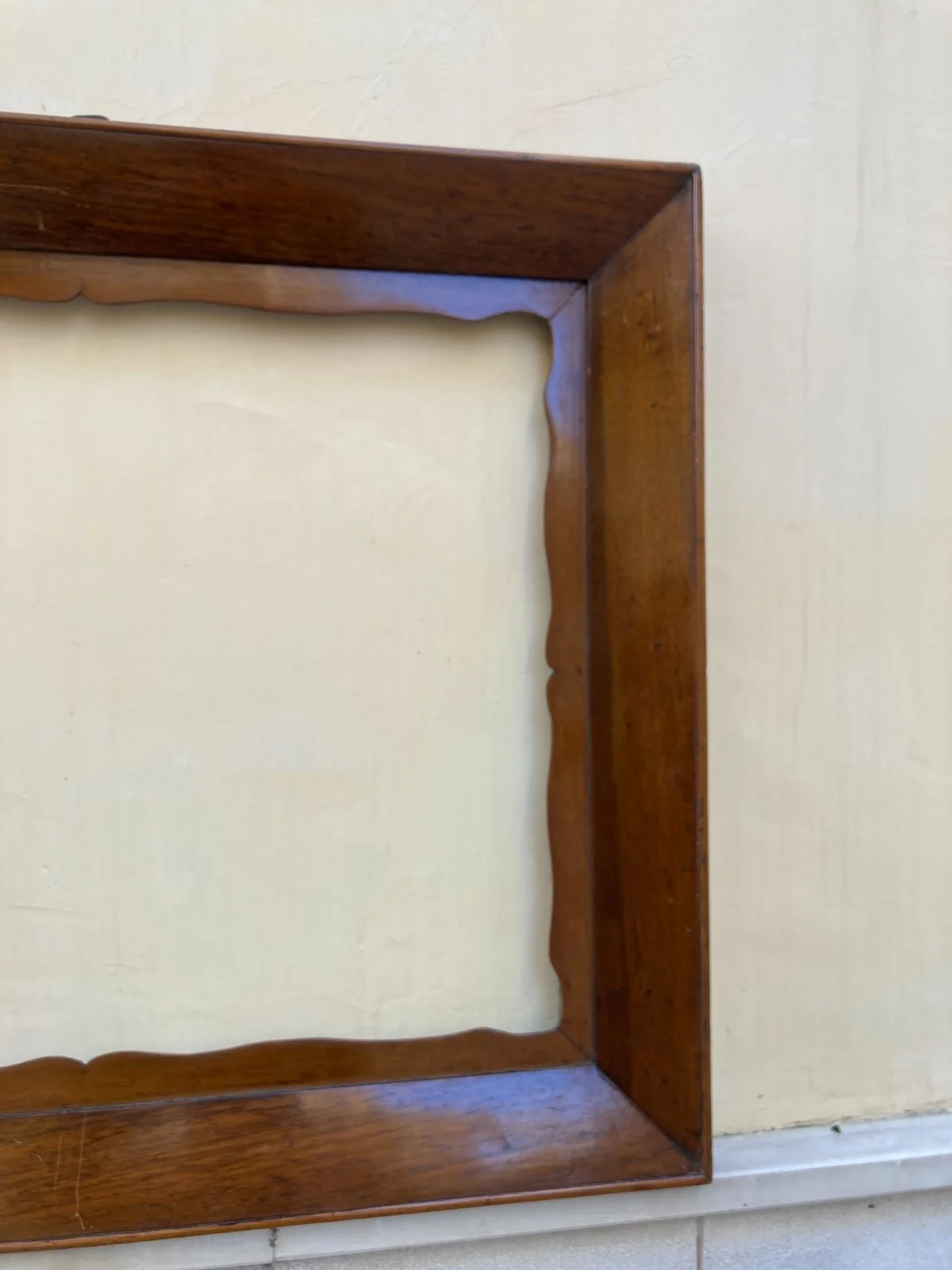 Large Decorative Wood Frame from the Mid-19th Century