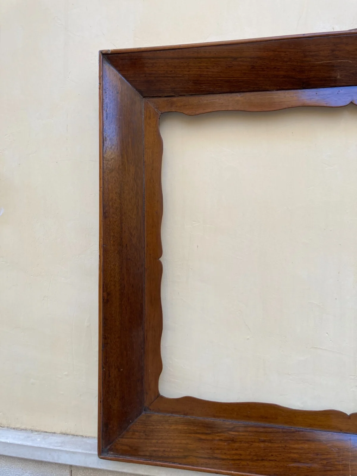 Large Decorative Wood Frame from the Mid-19th Century