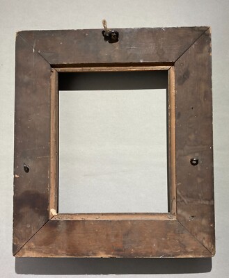 Cornice Antica In Legno Con Decori Floreali In Rilievo