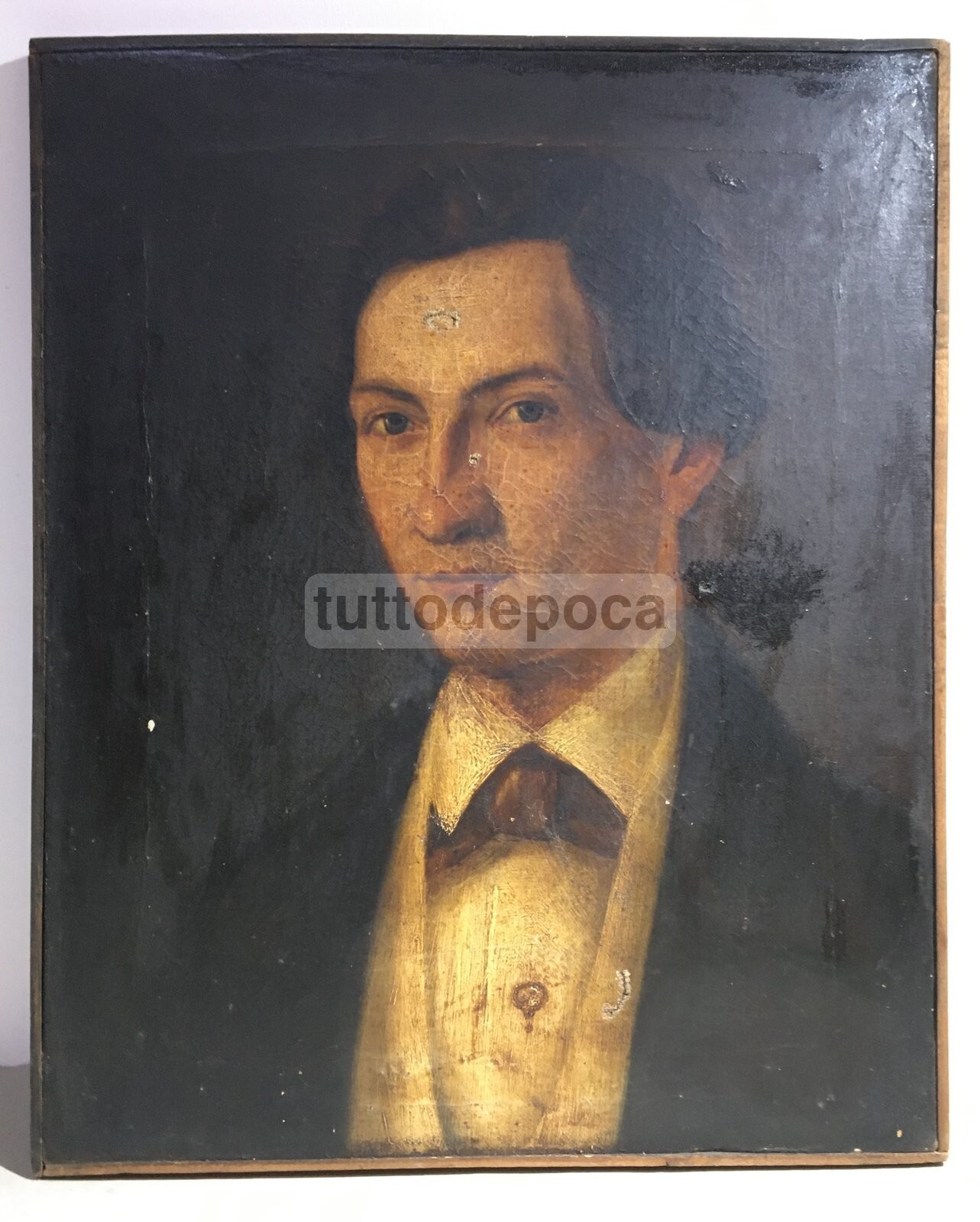 Ritratto Di Personaggio Pugliese, Artista Dell'800, Napoli, De Gregorio   Parisi