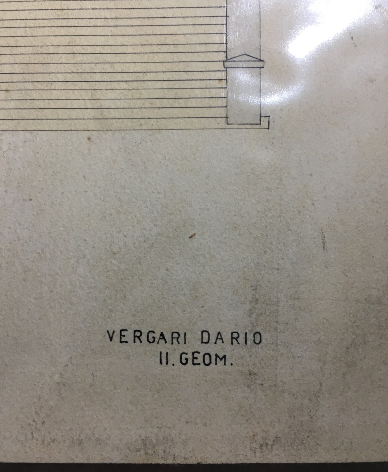 Serra S. Quirico: Progetto Per Monumento Ai Caduti   Disegno Architettonico Di Dario Vergari