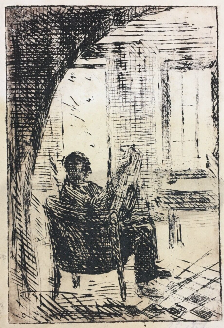 Arte Del Novecento: Raymond Cazanove, Incisione Originale All'Acquaforte Firmata