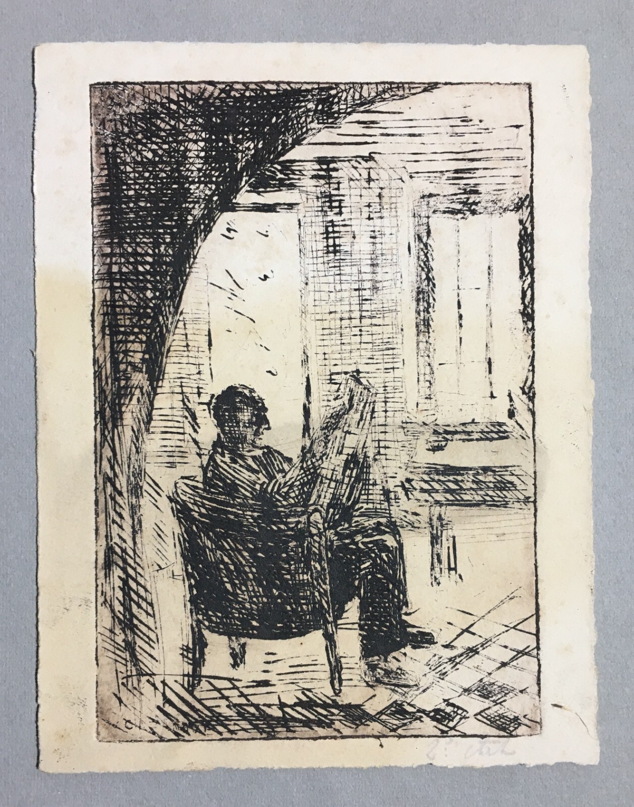 Arte Del Novecento: Raymond Cazanove, Incisione Originale All'Acquaforte Firmata