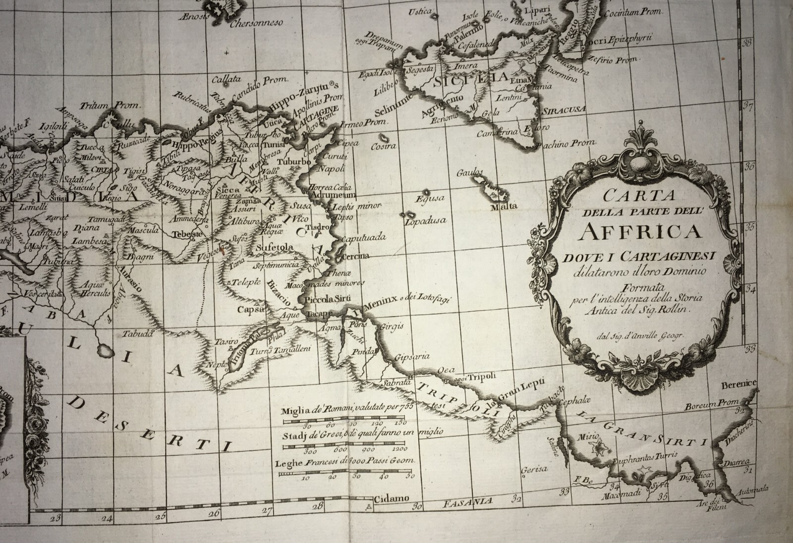 Antica Cartografia: Sicilia, Calabria, Sardegna, Baleari, Malta, Africa E Spagna