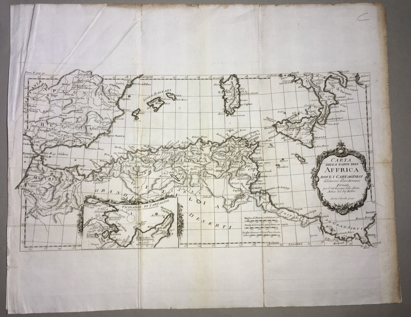 Antica Cartografia: Sicilia, Calabria, Sardegna, Baleari, Malta, Africa E Spagna