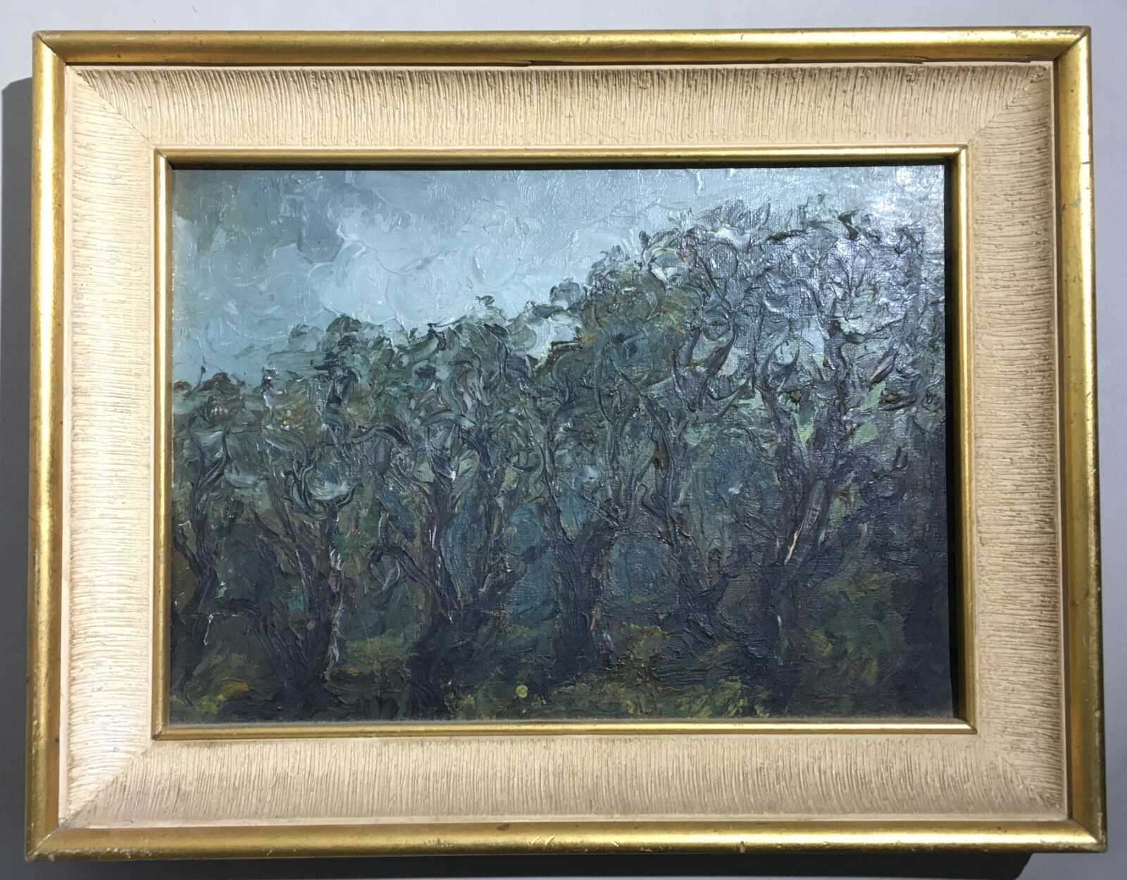 Arte Del '900, Puglia: Giuseppe Di Fino   Ulivi In Autunno (Mostra Maggio Di Bari)