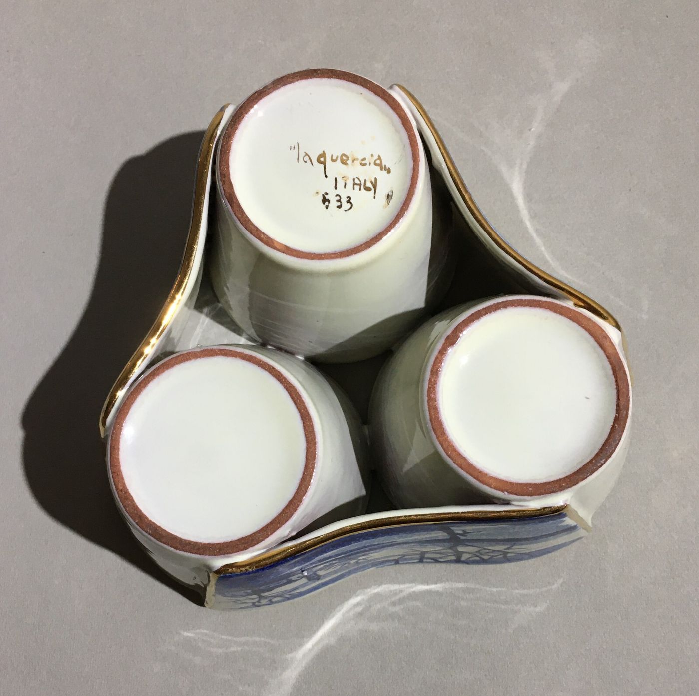 Ceramica Da Collezione, Soprammobile Decorativo La Quercia Con Tre Dipinti