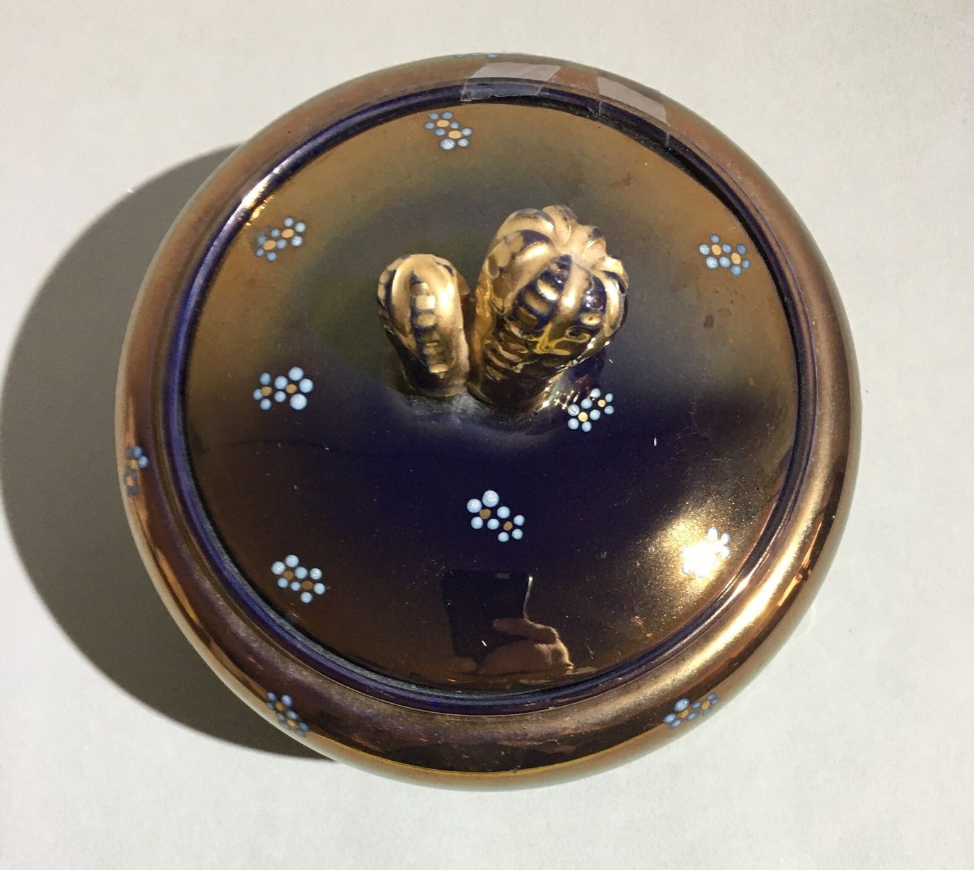 Ceramica Da Collezione: Ciotola Con Coperchio A Motivi Floreali, Rimini