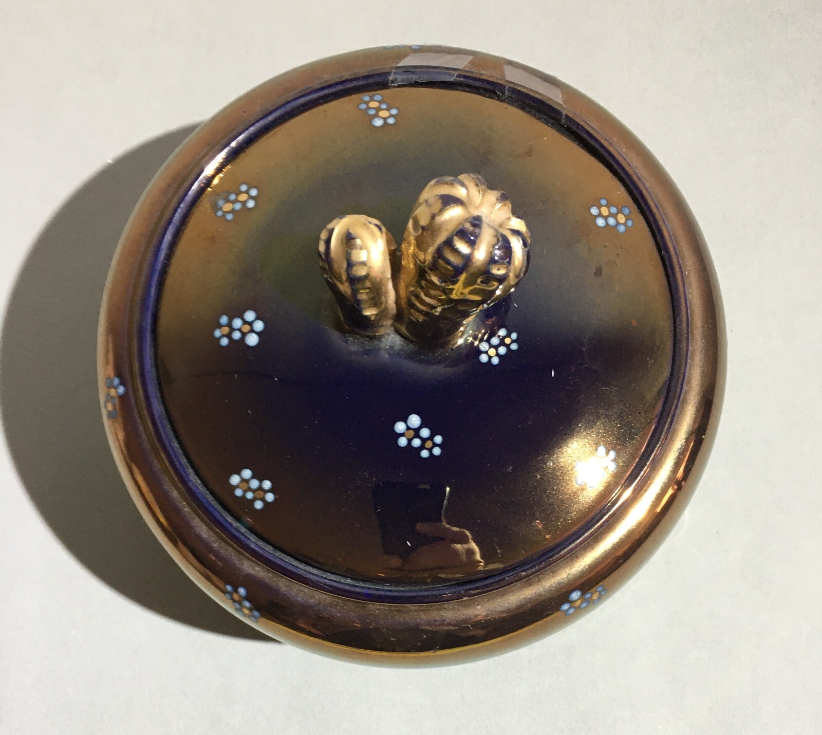 Ceramica Da Collezione: Ciotola Con Coperchio A Motivi Floreali, Rimini