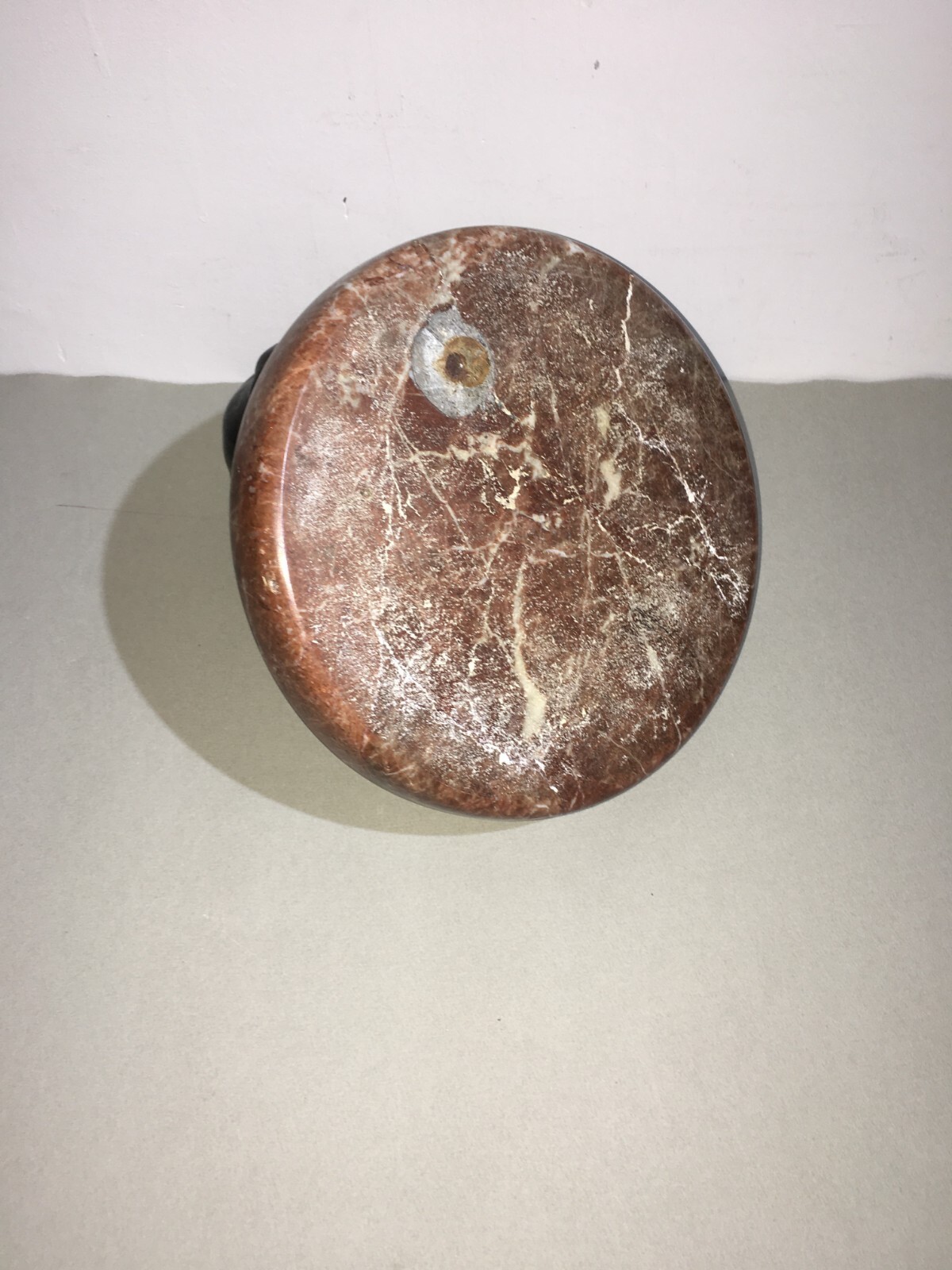 Scultura Antica In Bronzo Su Base In Marmo, Posacenere Artistico