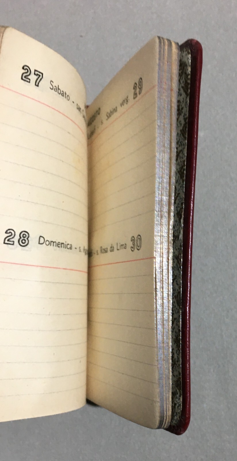 Trieste   Distilleria Liquori Baker   Agendina Tascabile Pubblicitaria 1949