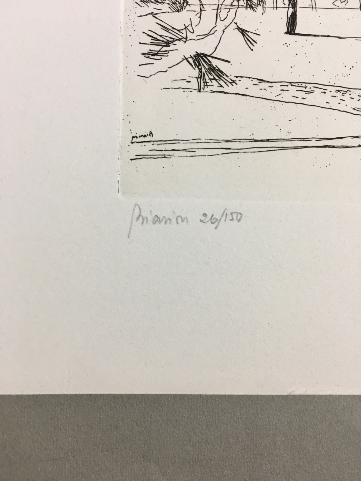 Mattino A Montecatini, Incisione Di Renzo Biasion (grafica Del '900)