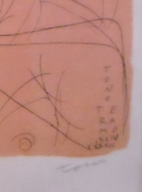 Tono Zancanaro Opera Grafica Baccanale Teramo, 1973