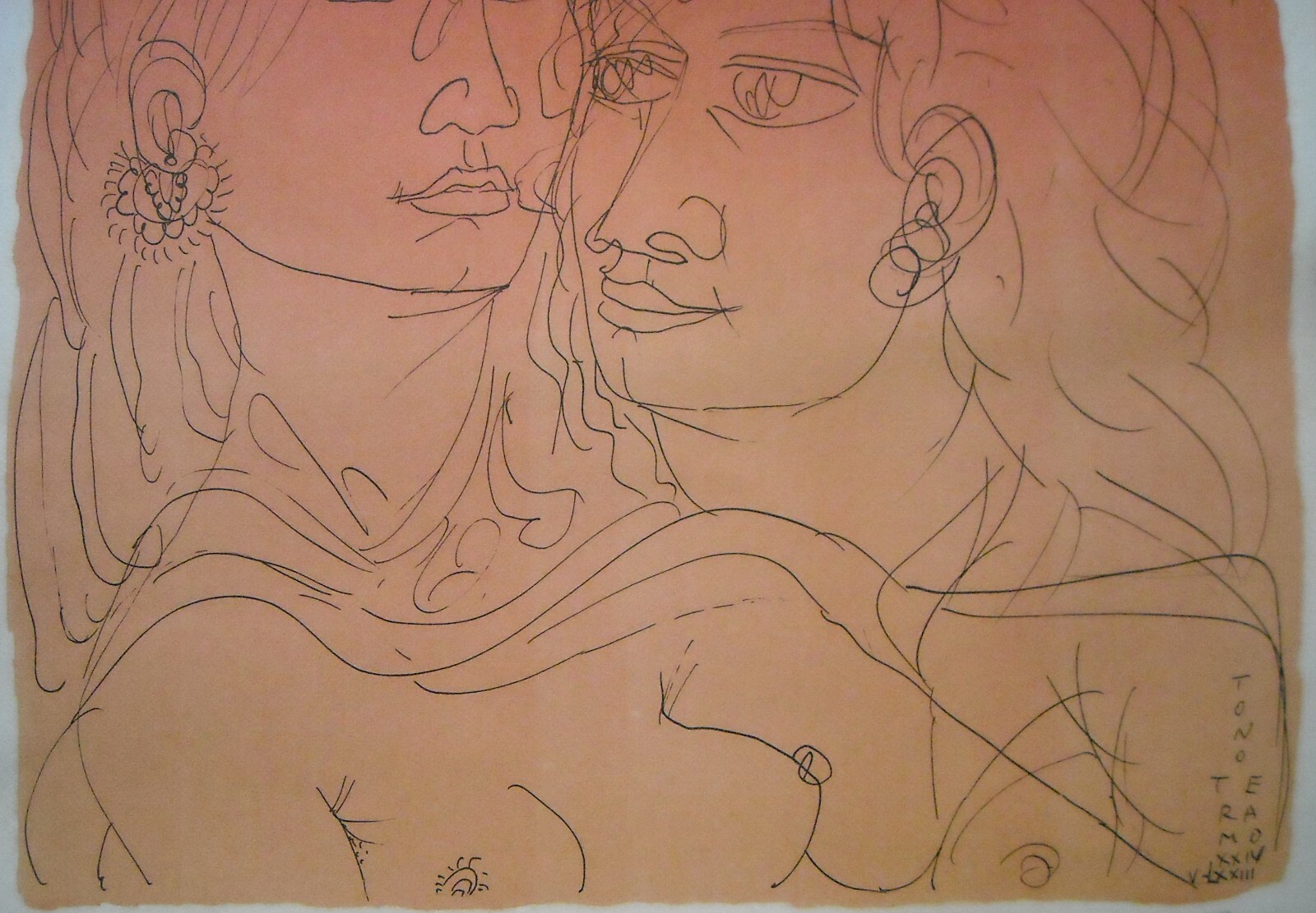 Tono Zancanaro Opera Grafica Baccanale Teramo, 1973