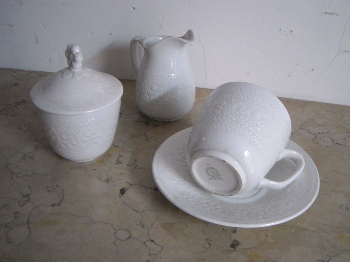 Diamondstone Laveno: Insieme In Ceramica Con Decoro Floreale, Attribuito Ad Antonia Campi