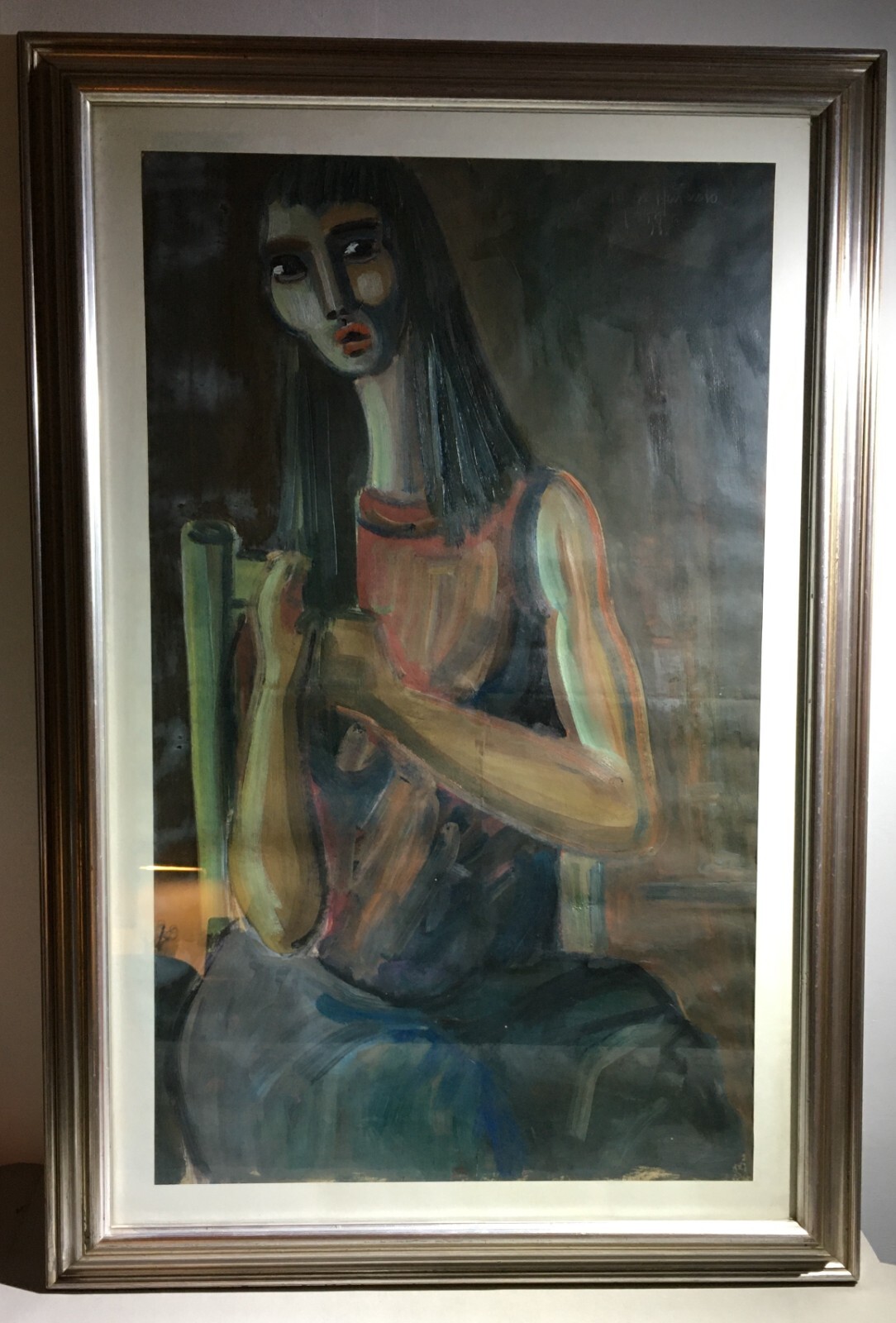 Arte Contemporanea: Figura Femminile Di Artista Spagnolo O Sudamericano, 1958