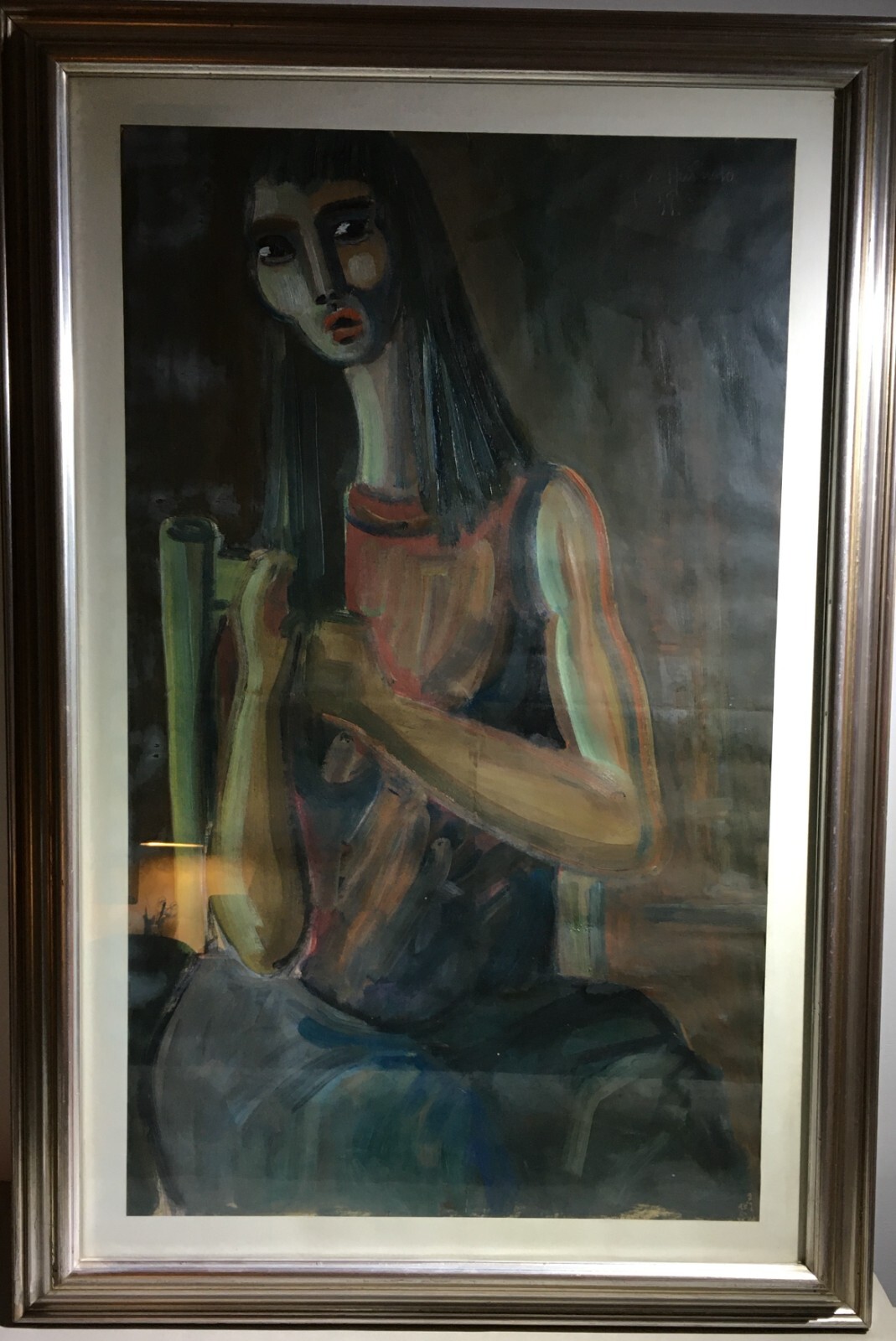 Arte Contemporanea: Figura Femminile Di Artista Spagnolo O Sudamericano, 1958