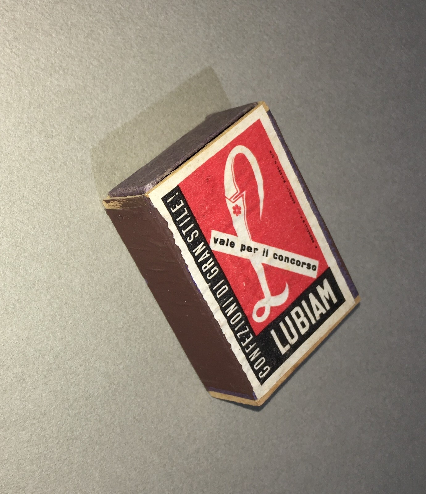 Lubiam   Scatola Di Fiammiferi Svedesi   Scatola Pubblicitaria   Rosselli   Empoli
