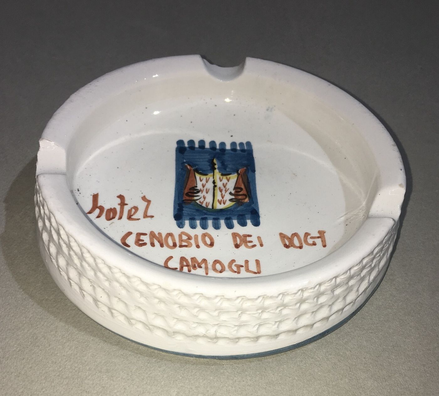 Posacenere Pubblicitario   Camogli   Ceramica Da Collezione   Bassano   Araldica
