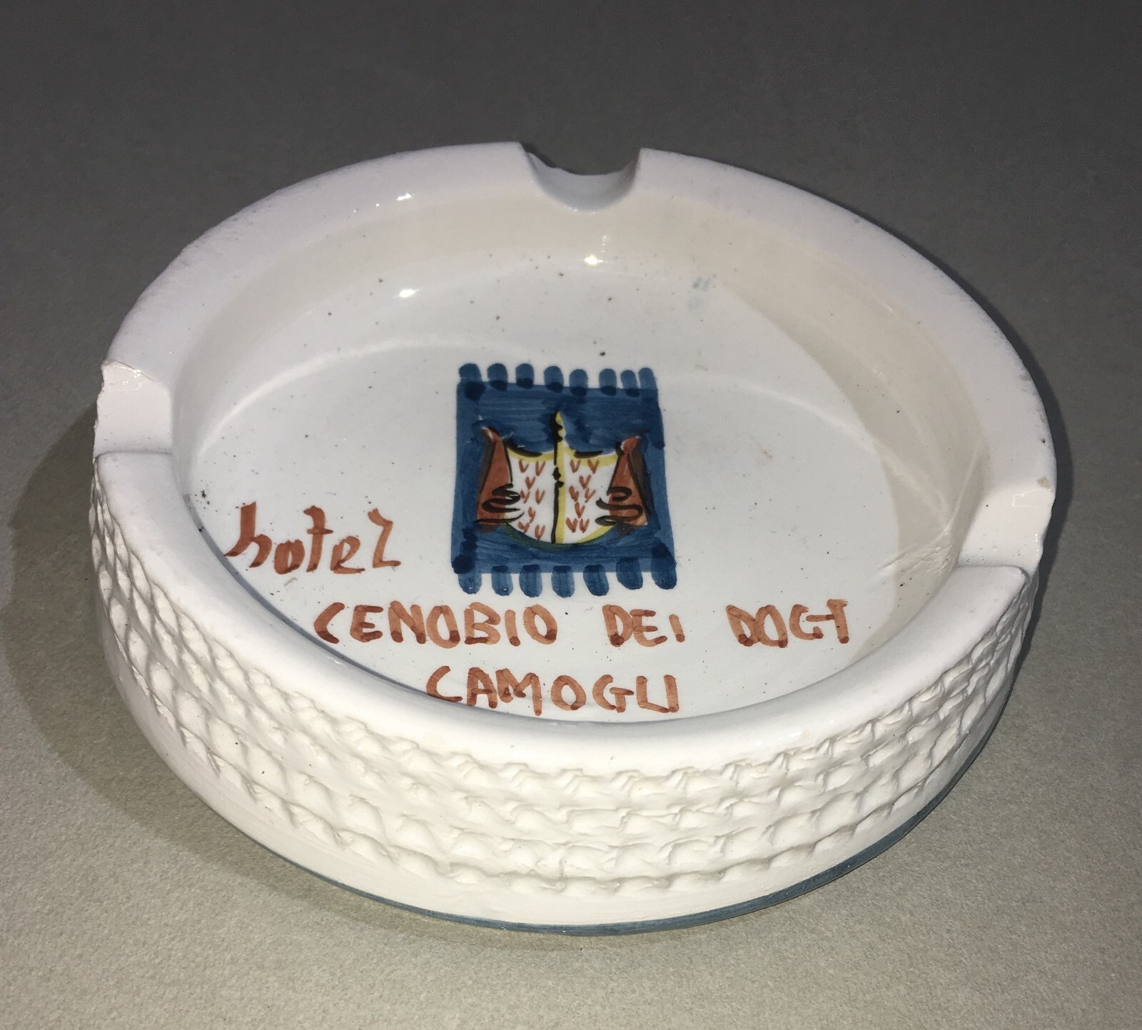 Posacenere Pubblicitario   Camogli   Ceramica Da Collezione   Bassano   Araldica