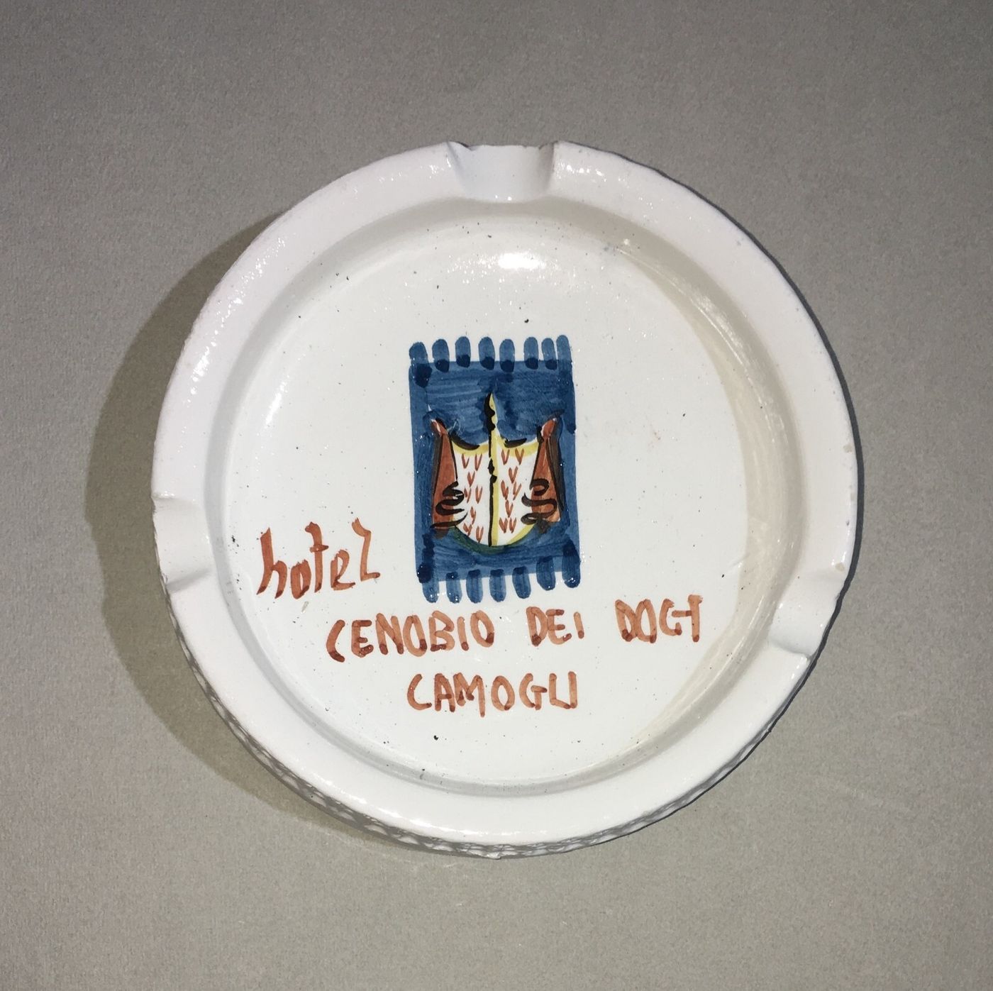 Posacenere Pubblicitario   Camogli   Ceramica Da Collezione   Bassano   Araldica