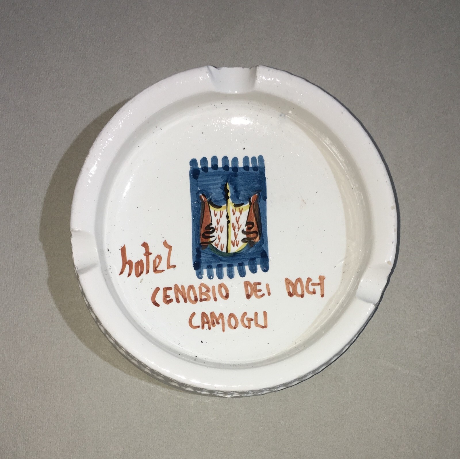 Posacenere Pubblicitario   Camogli   Ceramica Da Collezione   Bassano   Araldica