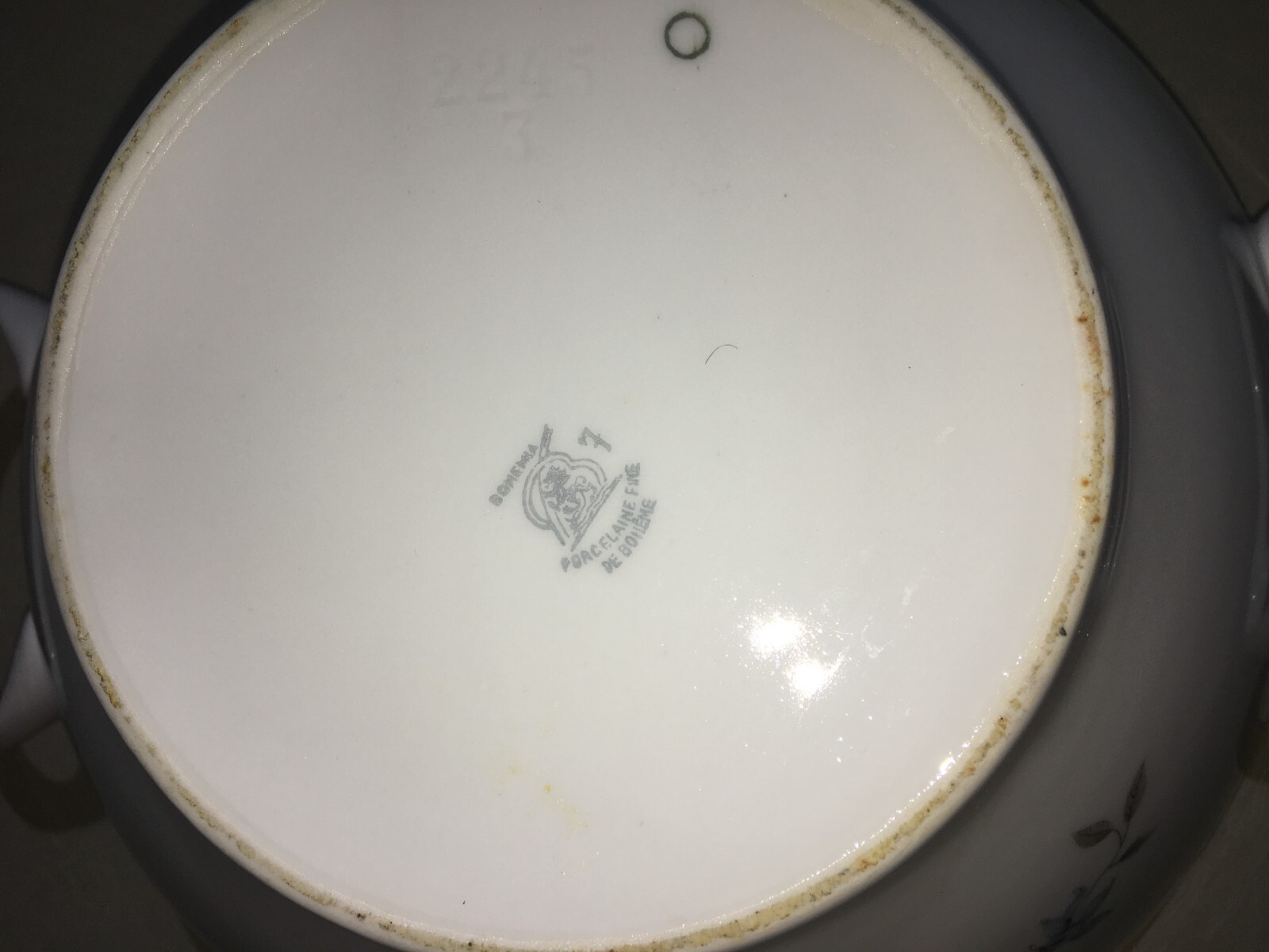 Soprammobile Decorativo, Porcellana Di Boemia, Zuppiera, Decori Floreali, Coperchio