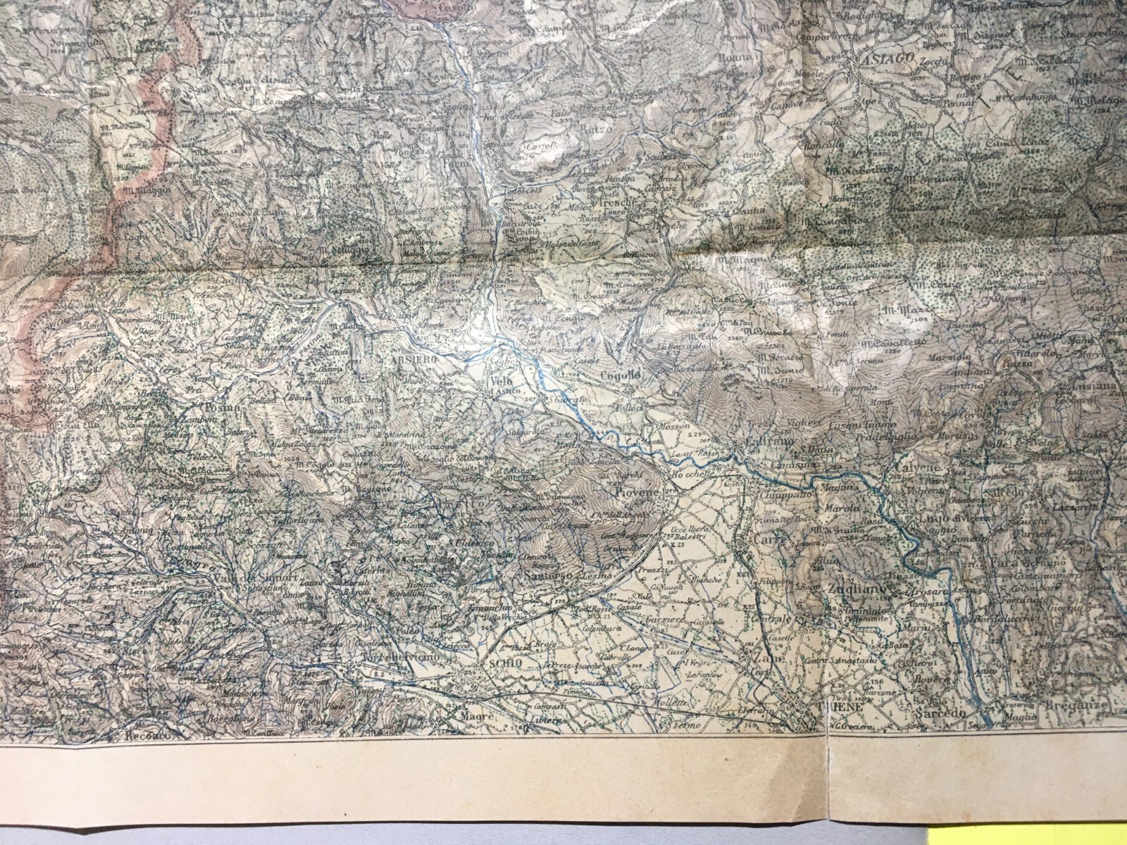 Militaria: Antica Cartografia Di Marostica, Asiago, Levico, Borgo Valsugana E Territori Limitrofi