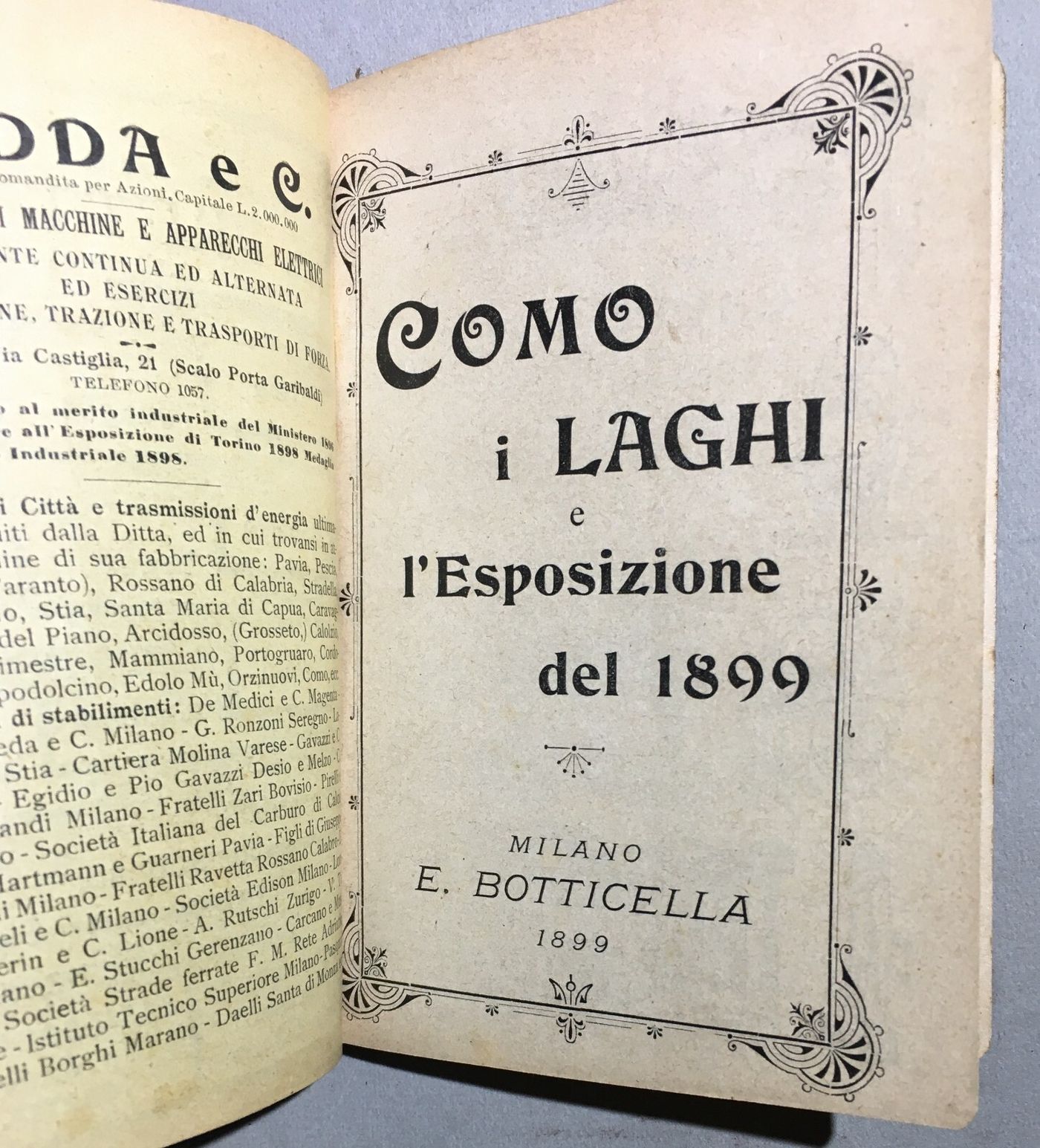 Como, I Laghi E L'Esposizione Del 1899: Guida Illustrata Ricordo