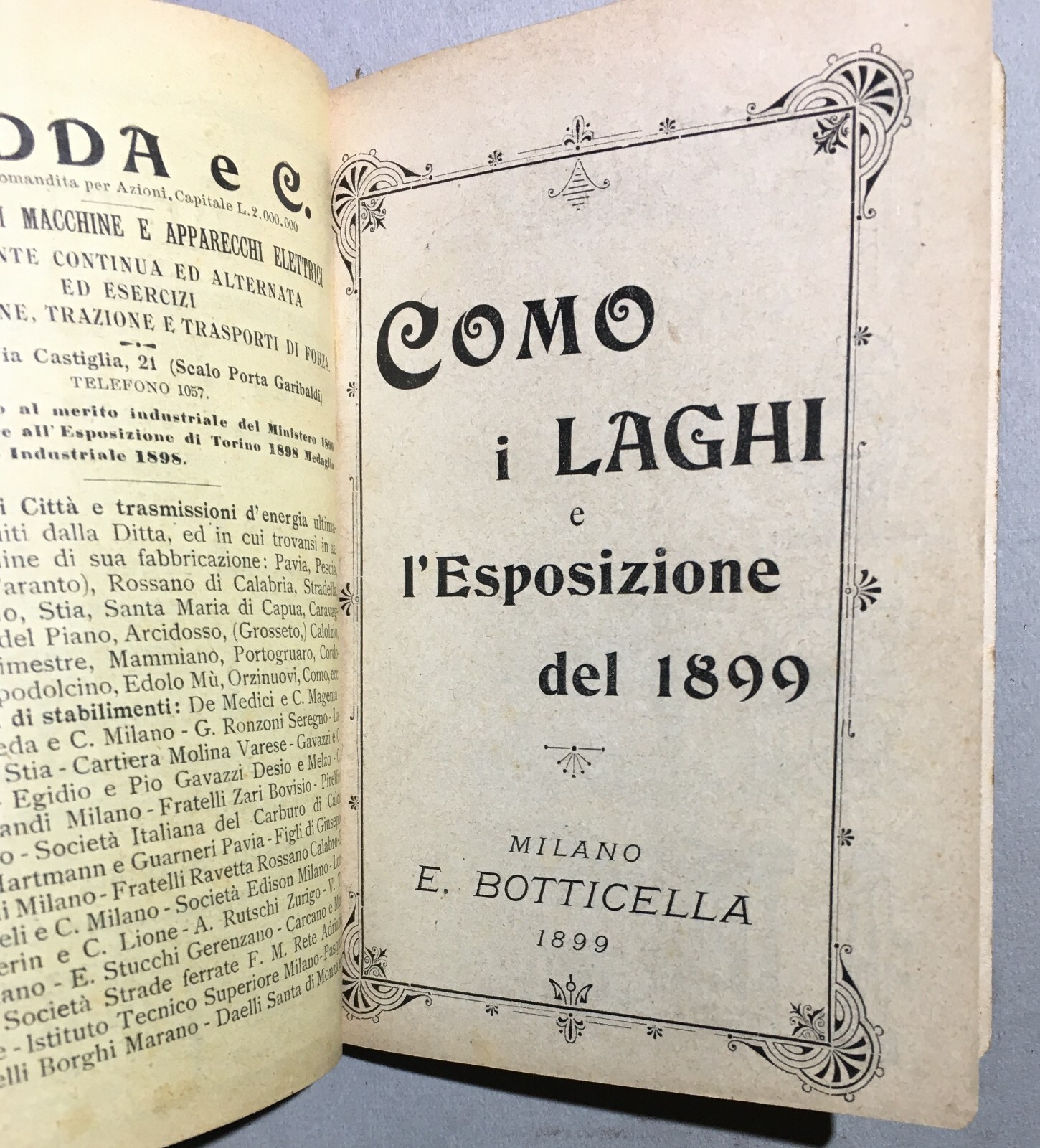 Como, I Laghi E L'Esposizione Del 1899: Guida Illustrata Ricordo