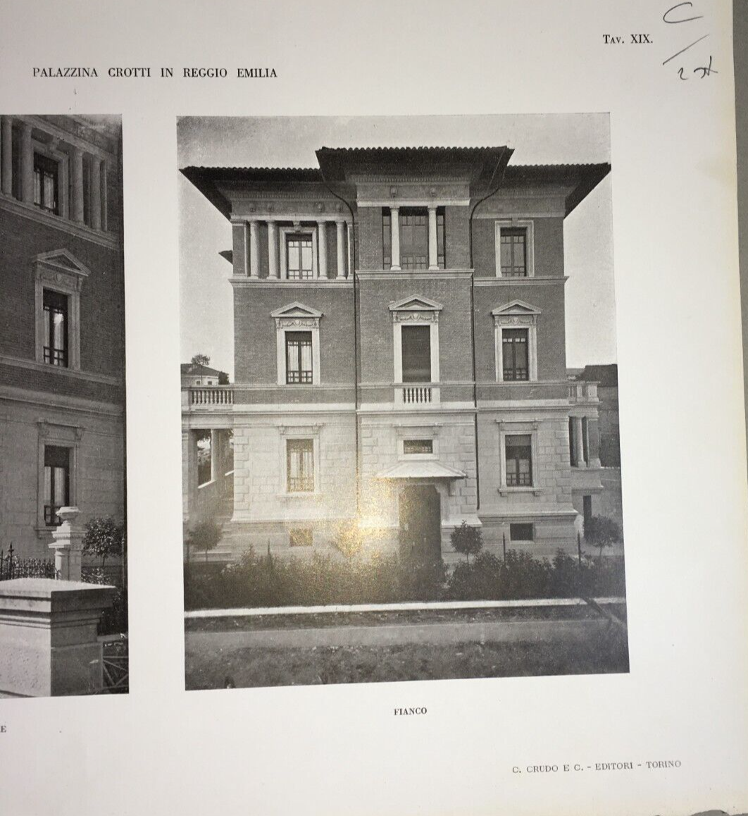 Reggio Emilia: Architettura E Ingegneria, Ing. Guido Tirelli, Palazzina Crotti   Due Stampe