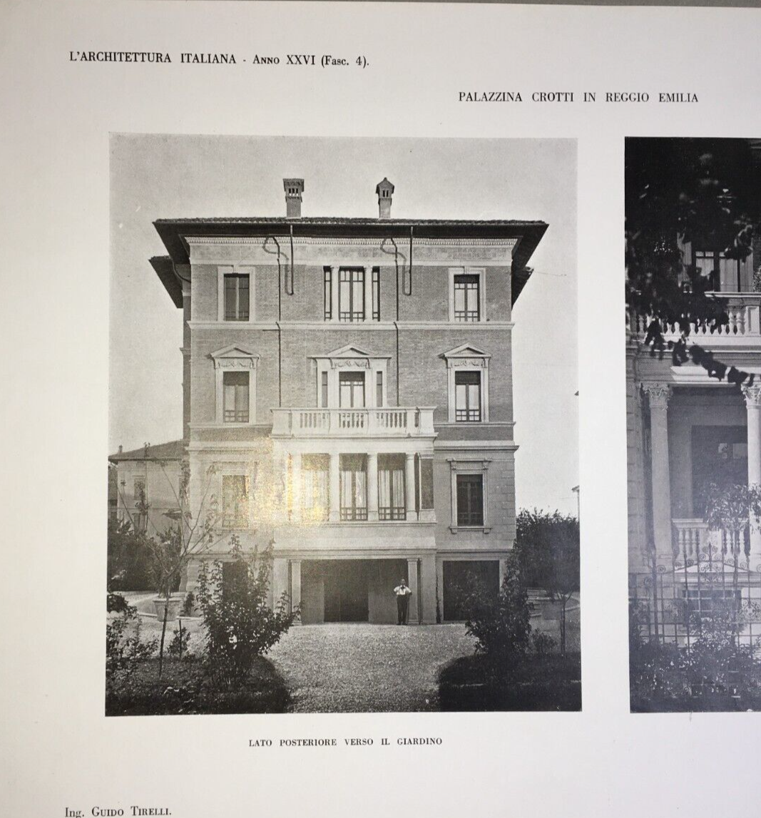 Reggio Emilia: Architettura E Ingegneria, Ing. Guido Tirelli, Palazzina Crotti   Due Stampe