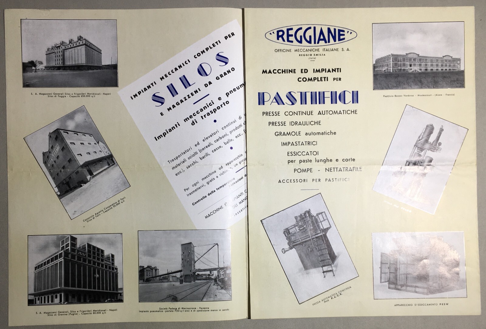 Reggio Emilia   Tecnica   Meccanica   Officine Reggiane   Pubblicitaria Illustrata   1940